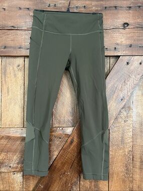 lululemon athletica Olive Green Capris